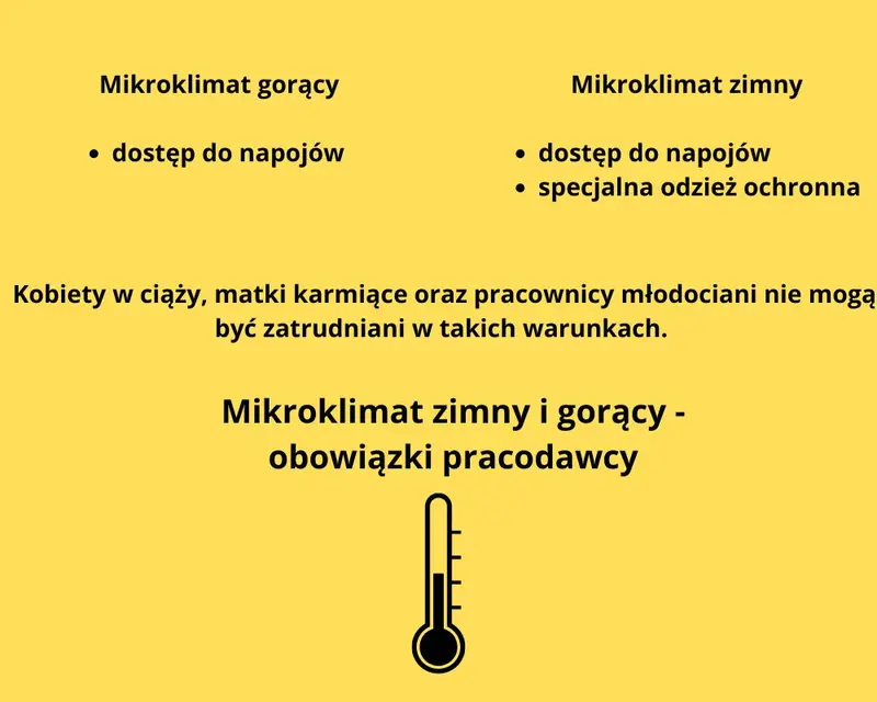 Obowiązki pracodawcy względem pracownika, który wykonuje swoje obowiązki w mikroklimacie zimnym lub gorącym, fot. Aleksandra Panert (Canva)